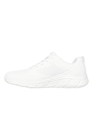 Weiße Slip-On Mesh-Sneaker mit Memory Foam Skechers BOBS Squad Chaos Daily Inspiration