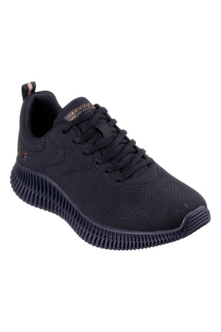 Skechers – Bobs Geo How Marvelous – Leichte Sportschuhe mit geformter Sohle in Schwarz