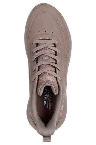 Taupefarbene Sneakers mit perforierten Details Skechers Bobs Squad Waves Just Wading