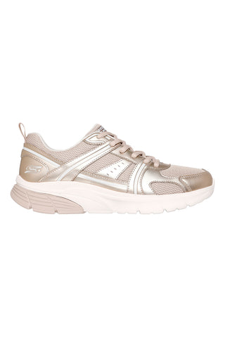 Goldene Sneakers mit Skechers Bobs Vamos Mesh-Einsätzen