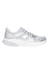 Silberne Sneaker mit Skechers Bobs Vamos Mesh-Einsätzen