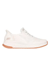Sneakers bianche slip-on con Memory Foam Skechers BOBS SQUAD 4 KEY LOOK