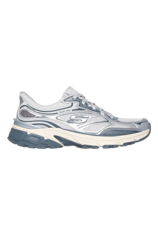 Sneakers argento con inserti silver e calzata facilitata Skechers Stamina Sport Slip-ins