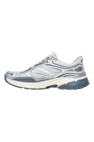 Sneakers argento con inserti silver e calzata facilitata Skechers Stamina Sport Slip-ins