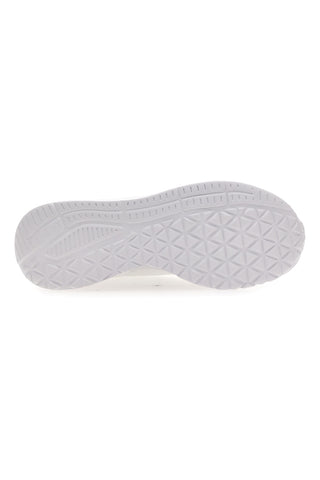 Weiße Slip-In-Sneaker mit Plateau und Memory Foam Skechers Uno Lite Floating Steps
