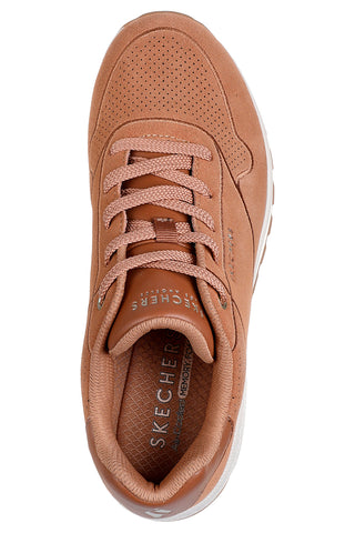 Skechers – Uno Rugged Chillproof – Hohe Sneaker aus hellbraunem Wildleder