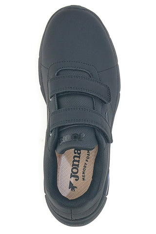 Joma 500 Lady 2301 schwarze rutschfeste Abreiß-Sneaker mit Memory Foam