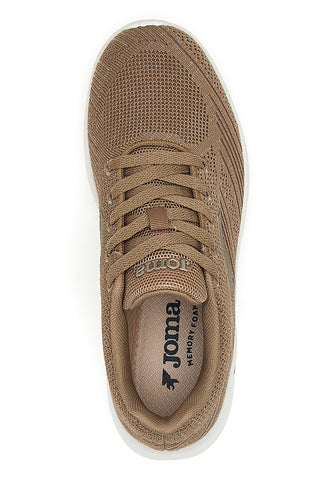 Beige Sneaker mit glitzerndem Obermaterial und Joma Galar Lady 2526 Memory Foam