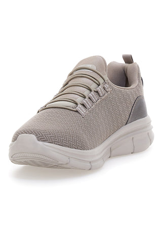 Beige Sneaker aus Funktionsgewebe mit elastischen Schnürsenkeln, australische Größe AU52W502