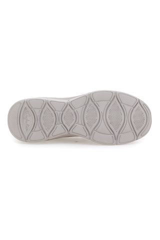Beige Sneaker aus Funktionsgewebe mit elastischen Schnürsenkeln, australische Größe AU52W502