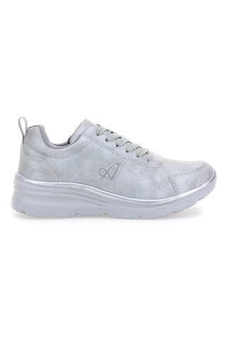 Silberne Sneakers mit Metallic-Details und Komfortsohle Australian AU32W504