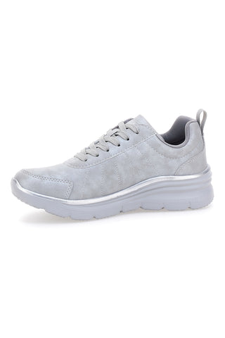 Silberne Sneakers mit Metallic-Details und Komfortsohle Australian AU32W504