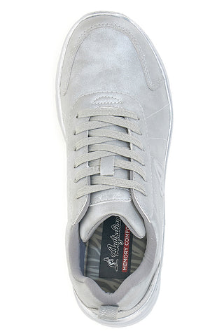 Silberne Sneakers mit Metallic-Details und Komfortsohle Australian AU32W504