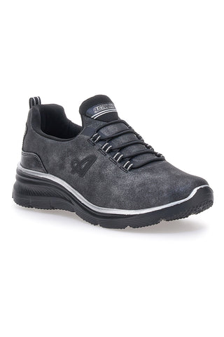 Australian AU52W511 Schwarze atmungsaktive Memory Foam-Sneaker mit elastischen Schnürsenkeln