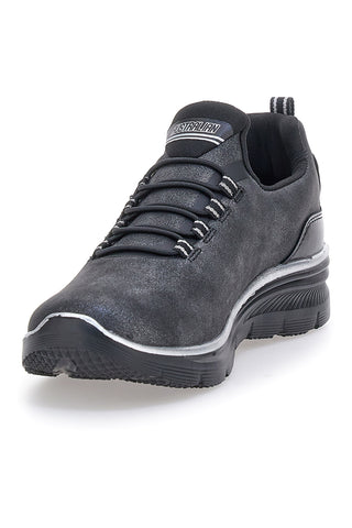 Australian AU52W511 Schwarze atmungsaktive Memory Foam-Sneaker mit elastischen Schnürsenkeln