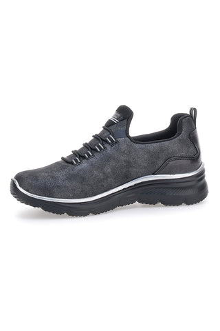 Australian AU52W511 Schwarze atmungsaktive Memory Foam-Sneaker mit elastischen Schnürsenkeln