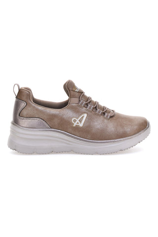 Beige atmungsaktive Sneakers mit Memory-Komfort und elastischen Schnürsenkeln Australian AU52W511