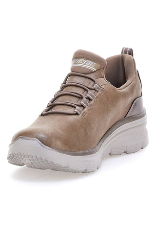 Beige atmungsaktive Sneakers mit Memory-Komfort und elastischen Schnürsenkeln Australian AU52W511