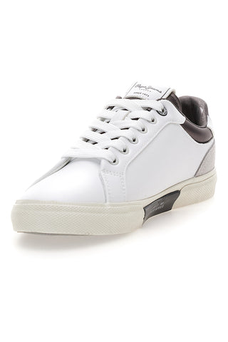 Weiße Sneakers mit kontrastierenden Details Pepe Jeans PLS31588