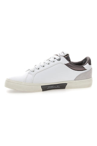 Weiße Sneakers mit kontrastierenden Details Pepe Jeans PLS31588