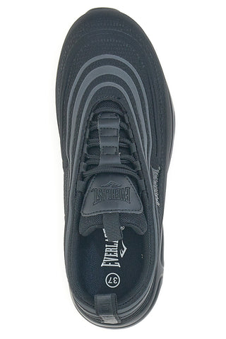 Schwarze Sneaker mit Air-Effekt-Sohle und sportlichem Everlast RX400-Design