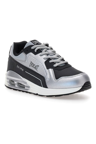 Schwarze und silberne Sneaker mit Air-Effekt-Sohle Everlast EV-810