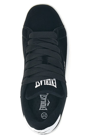 Schwarze Sneakers mit Samteffekt und weißem Profil Everlast EV087
