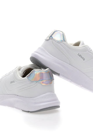 Sneakers bianche dettagli iridescenti Levi's Larry J