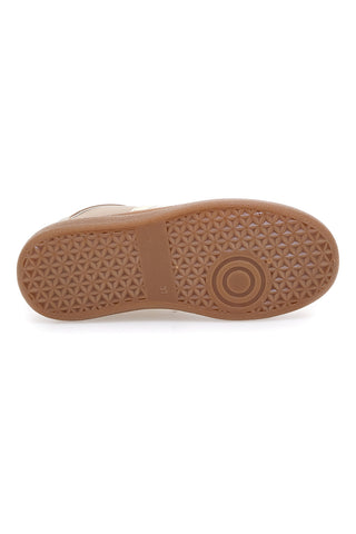 Sneakers beige inserti metallizzati fondo a contrasto Me & Me GB2026