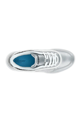Silberne Sneakers mit Animalier-Einsätzen Lotto LOVE RIDE AMF VIII PHY W