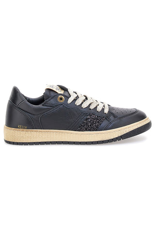 Sneakers nere in pelle con dettagli glitter Made in Italy Pittarello Capsule Kelly