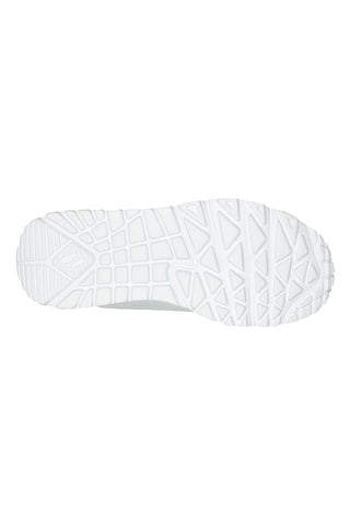 Weiße, mehrfarbige Sneakers mit Herzen UNO Lite Spread the Love Skechers