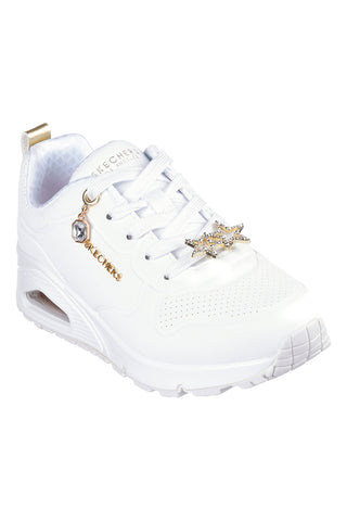 Sneakers bianche con dettagli gioiello Skechers UNO Gen1 TRENDY JEWELS ESS STREET GIRLS