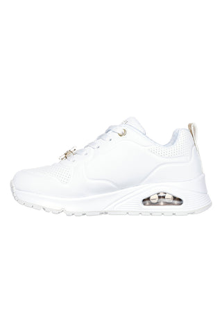 Sneakers bianche con dettagli gioiello Skechers UNO Gen1 TRENDY JEWELS ESS STREET GIRLS