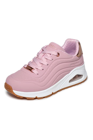 Skechers Uno Gen1 Shimmer Wave Pink Air-Soled Memory Foam Sneakers