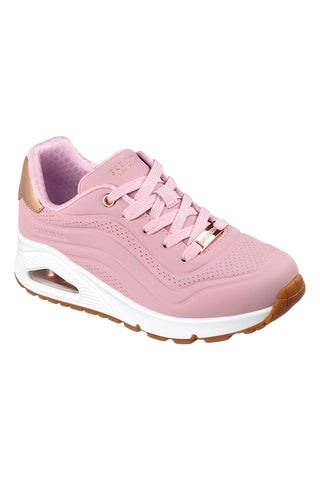 Skechers Uno Gen1 Shimmer Wave Pink Air-Soled Memory Foam Sneakers