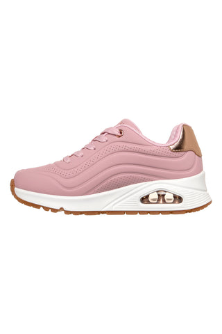 Skechers Uno Gen1 Shimmer Wave Pink Air-Soled Memory Foam Sneakers