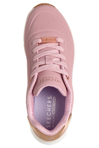 Skechers Uno Gen1 Shimmer Wave Pink Air-Soled Memory Foam Sneakers