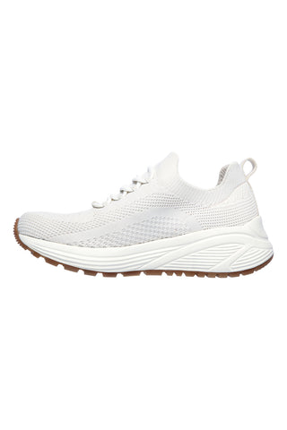 Sneakers off white in mesh slip on con memory foam Skechers Bobs Sparrow 2.0 Allegiance Crew