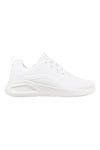 Weiße Sneakers aus Duraleder mit Memory-Schaum-Einlegesohle Skechers BOBS Buno How Sweet