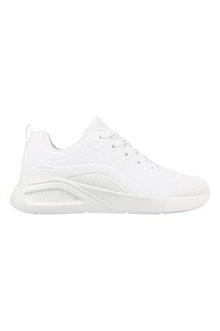 Sneakers bianche in duraleather con soletta memory foam Skechers BOBS Buno How Sweet