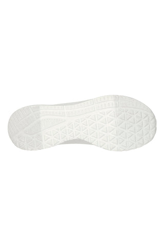 Weiße Sneakers aus Duraleder mit Memory-Schaum-Einlegesohle Skechers BOBS Buno How Sweet