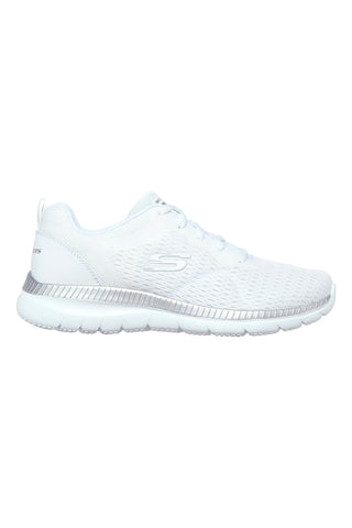 Sneakers bianche in mesh con Memory Foam Skechers Bountiful Quick Path