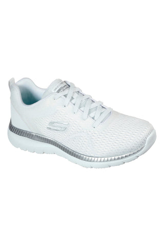 SKECHERS BOUNTIFUL QUICK PATH WEISS/SILBER