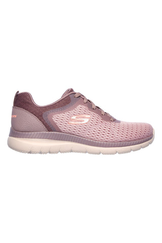 Skechers Bountiful Quick Path pinke Mesh-Sneaker mit Memory-Schaum