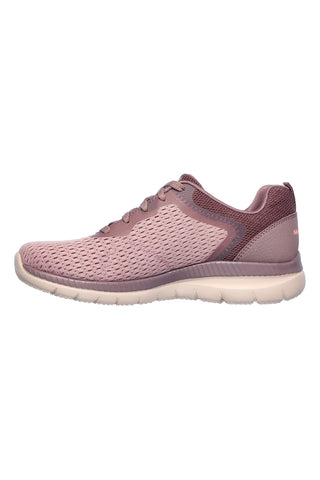 Skechers Bountiful Quick Path pinke Mesh-Sneaker mit Memory-Schaum