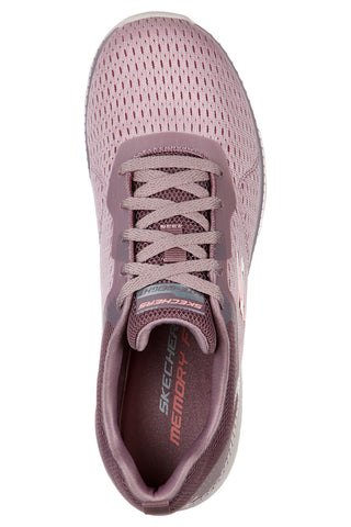 Skechers Bountiful Quick Path pinke Mesh-Sneaker mit Memory-Schaum