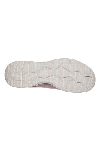 Skechers Bountiful Quick Path pinke Mesh-Sneaker mit Memory-Schaum