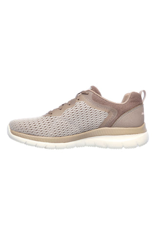 Sneakers taupe in mesh con soletta memory foam Skechers Bountiful Quick Path