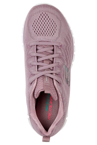 Lavendelfarbene Mesh-Sneaker mit Memory-Schaumstoff: Skechers Graceful Get Connected R-Sport
